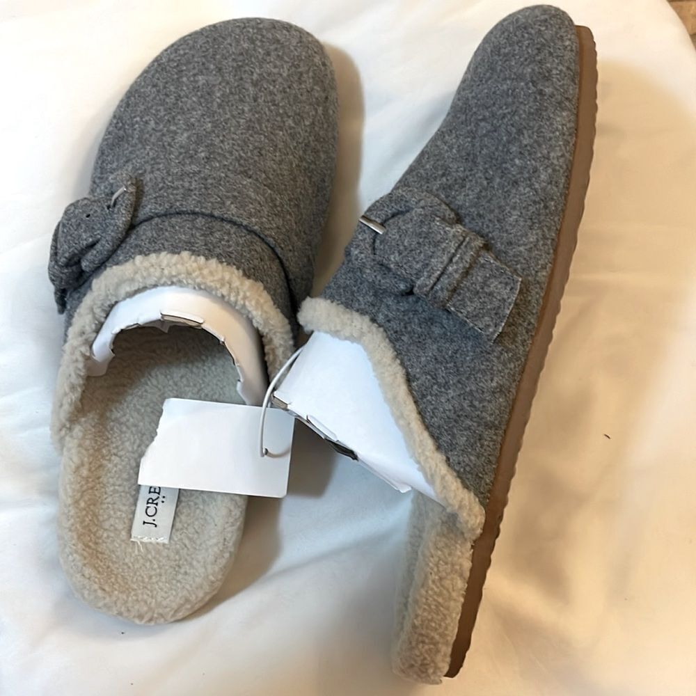 J.Crew Cream Fleece Slippers - Picture 5 of 7
